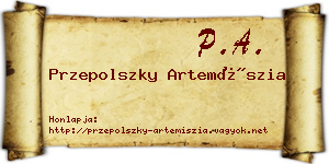 Przepolszky Artemíszia névjegykártya